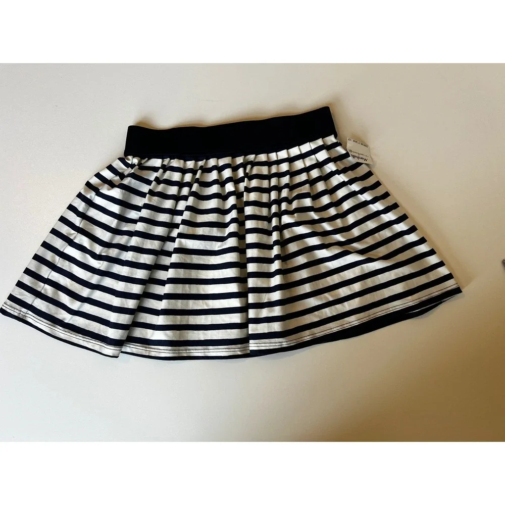 Kate Spade‎ New York Striped Mini Skirt Women's Small Blue White NWT